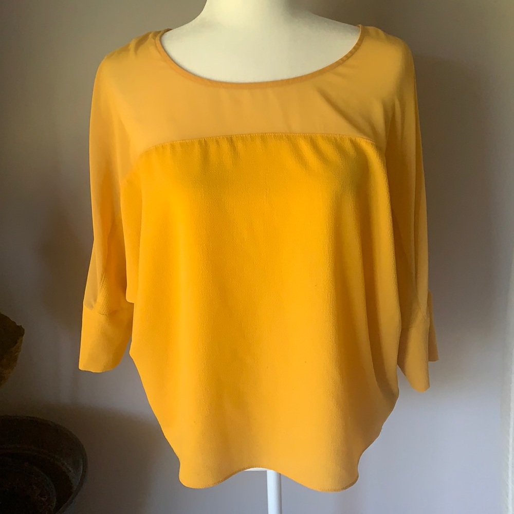 BCX Women’s Marigold Open Back Top